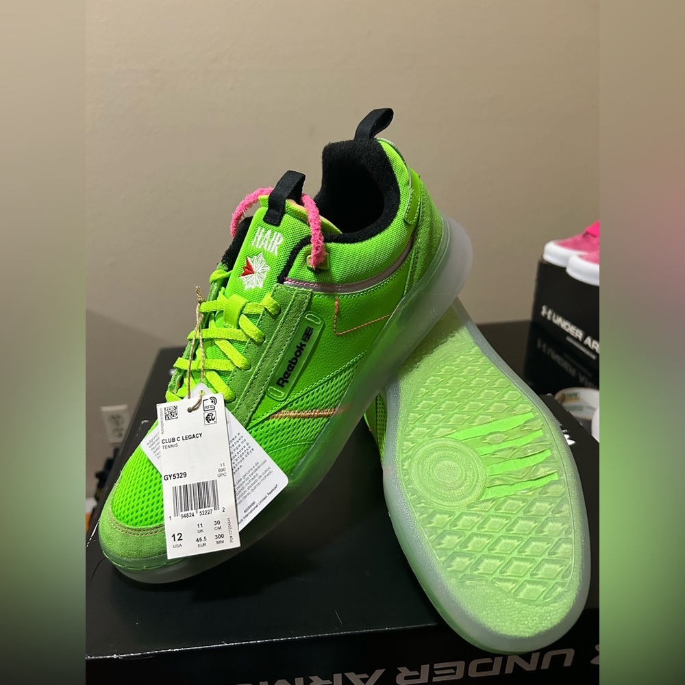 Reebok X Daniel Moon Club C Legacy Solar Green Lifestyle Shoes GY5329 Men Sz 12